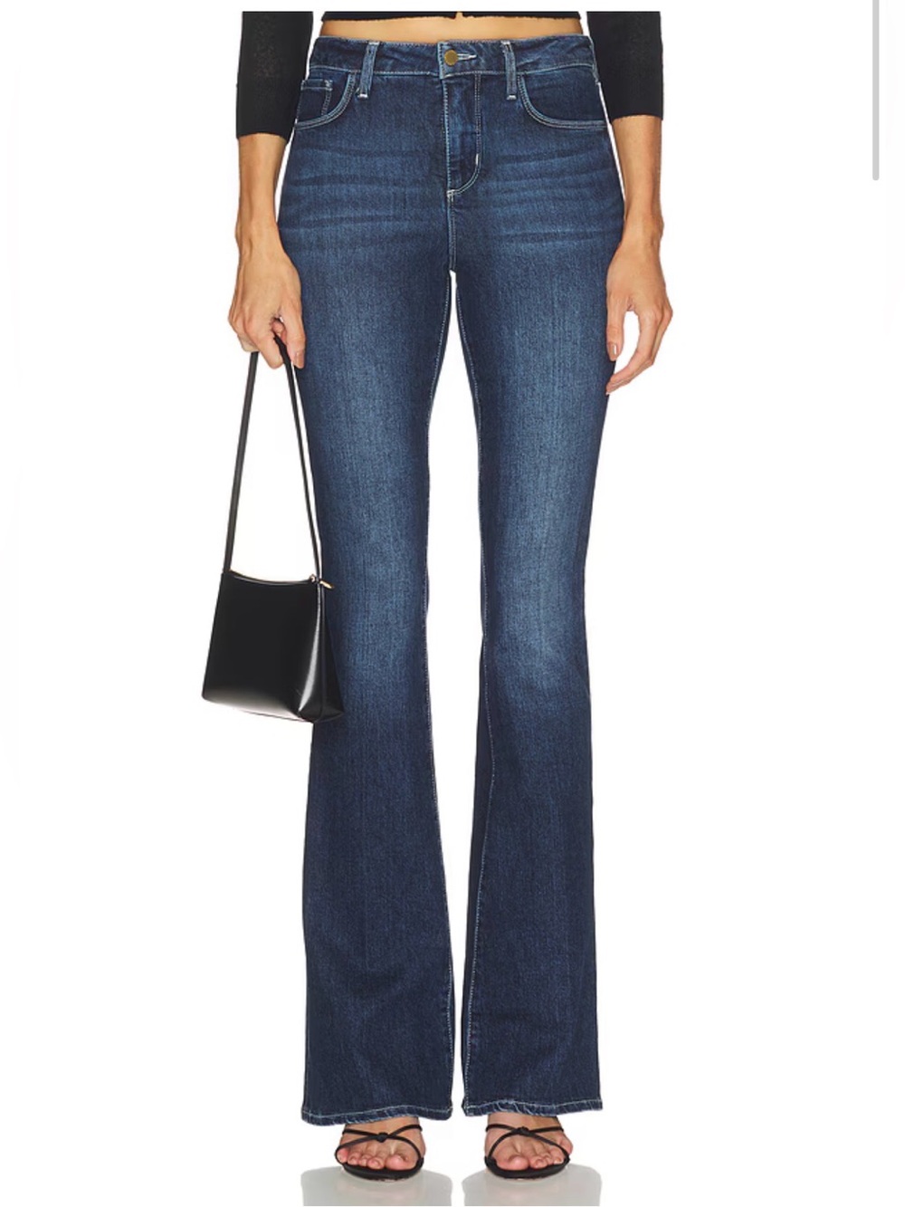 L’AGENCE Marty High Rise Flare Jeans Ramada Blue Size 28 - Picture 2 of 9